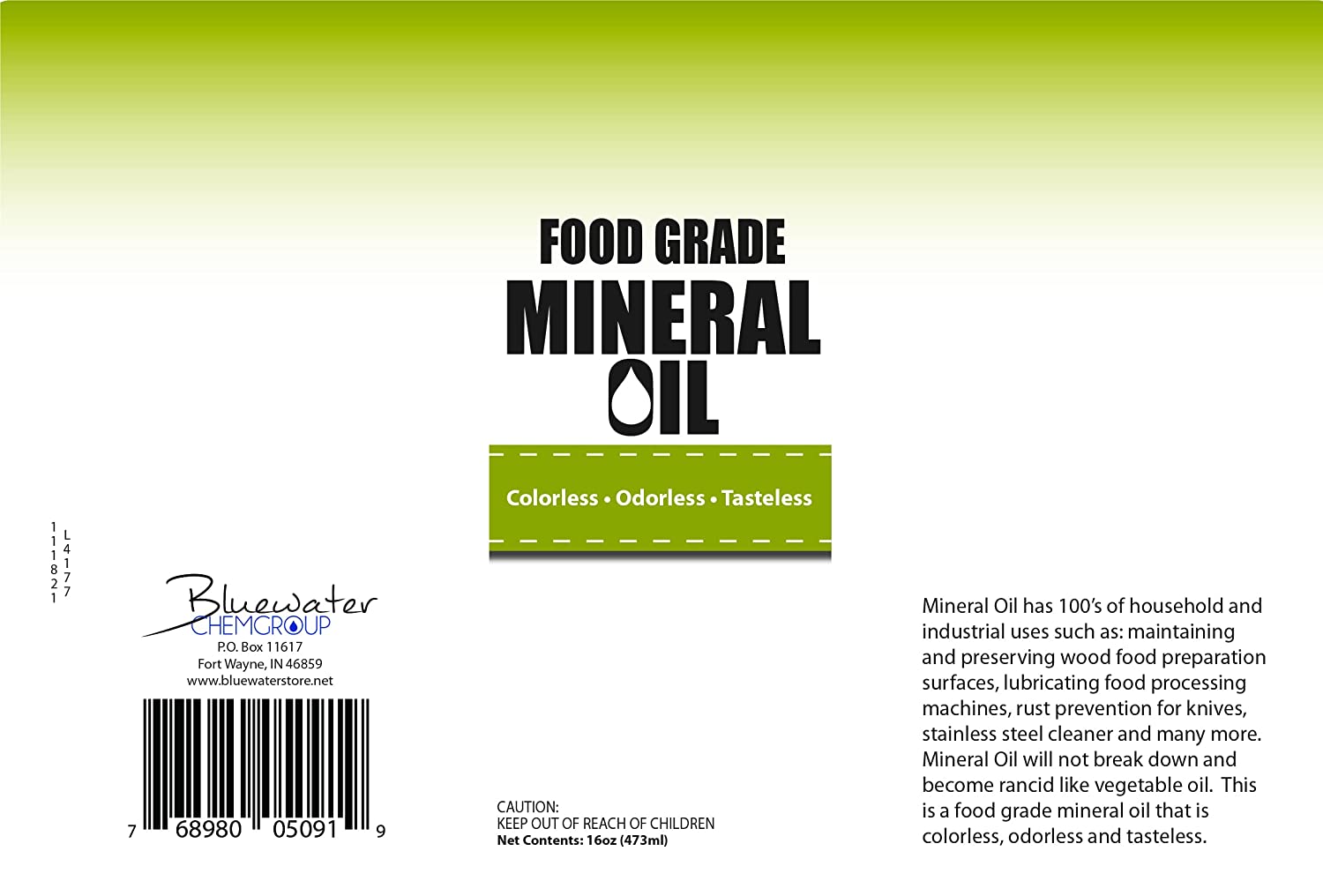 Premium 100% Ready to Use Food Grade Mineral Oil. 16oz Spray Bottle