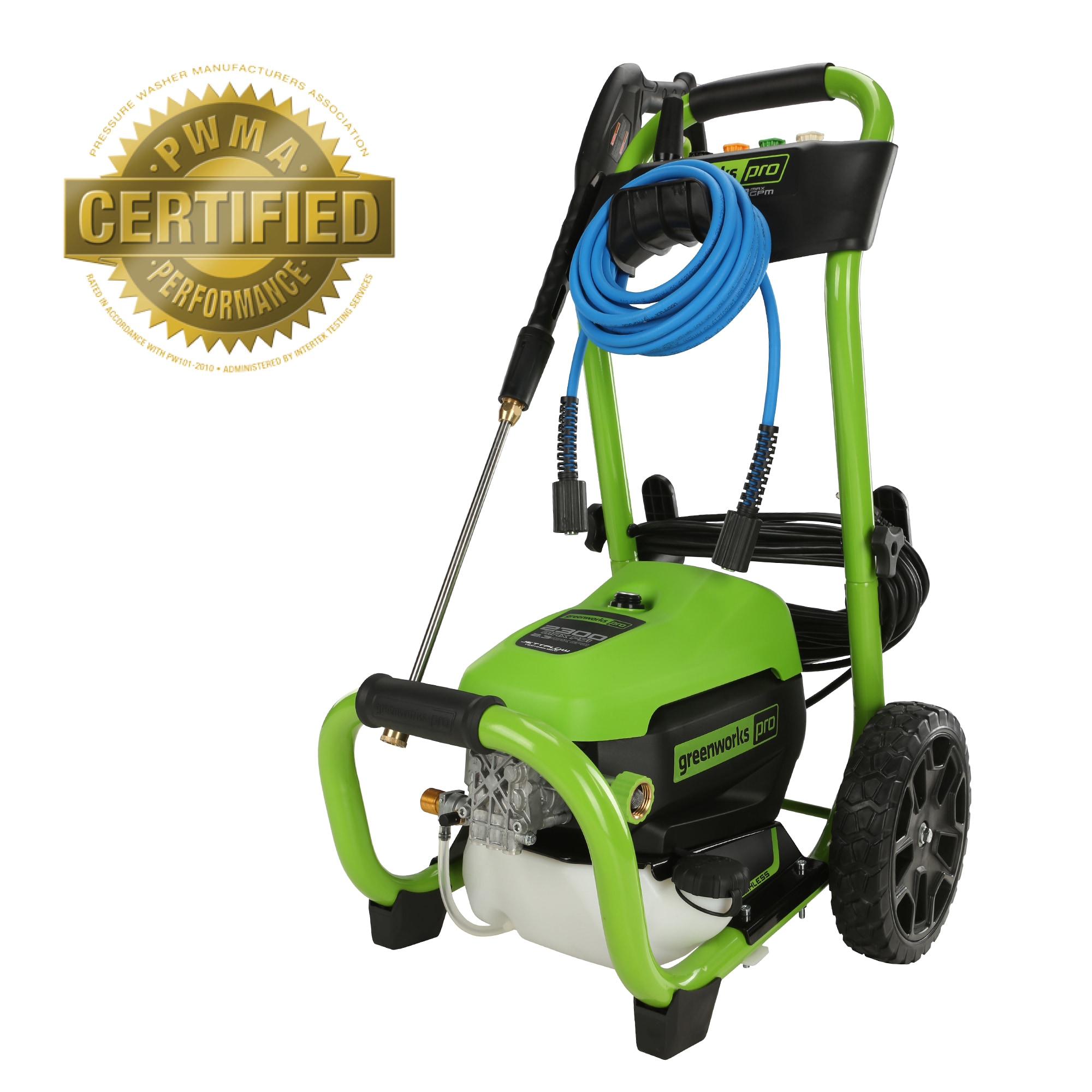 Greenworks Pro GPW2301 2300 PSI 2.3-Gallon-GPM Cold Water Electric Pressure Washer