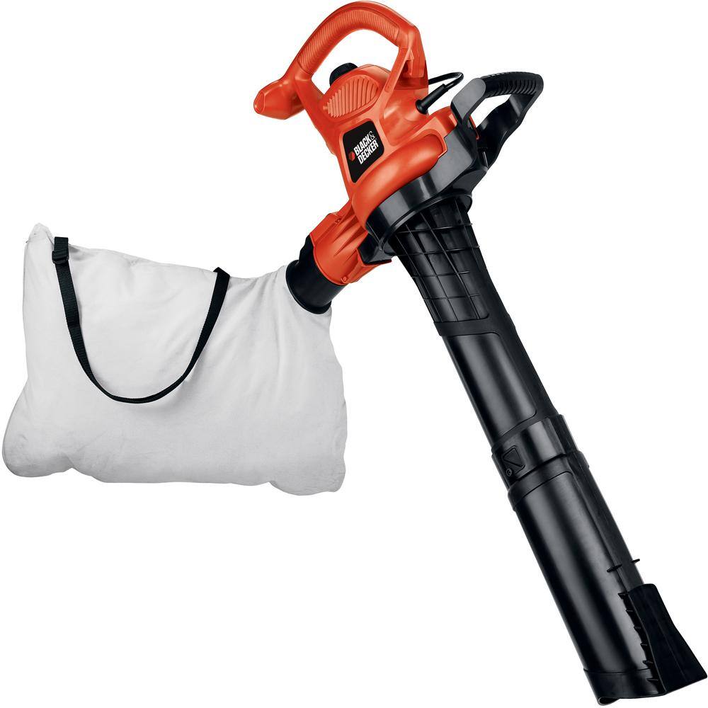 BLACK+DECKER BV3600 12 AMP 230 MPH 385 CFM Corded Electric Handheld 3-In-1 Leaf Blower. Vacuum & Mulcher