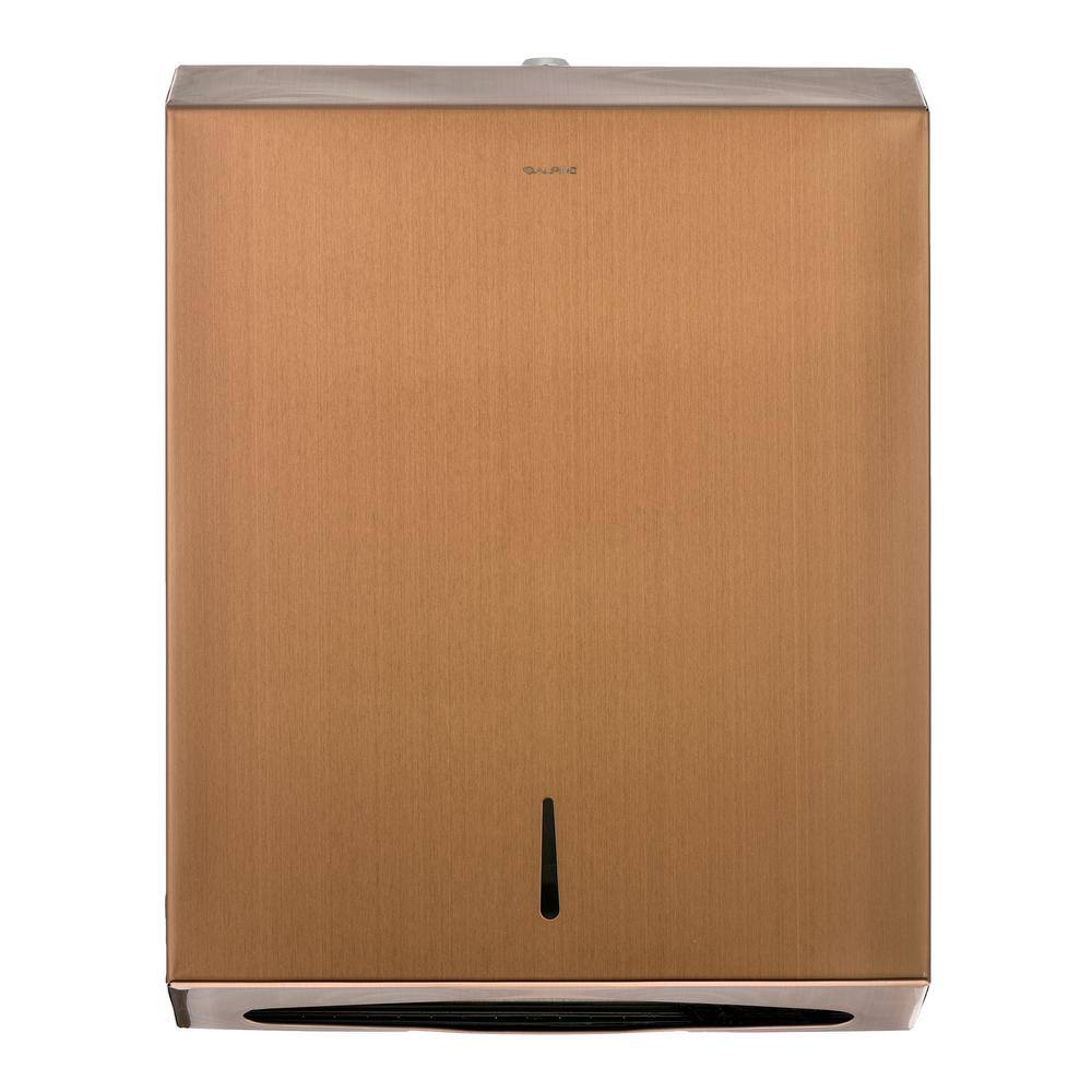 Alpine Industries 480-COP-2PK Commercial Stainless Steel C-Fold/Multi-Fold Paper Towel Dispenser in Copper (2-Pack )