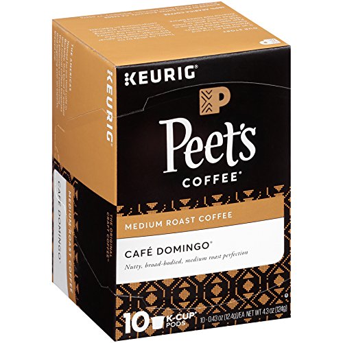 Peet-s Coffee Cafe Domingo Medium Roast Single Cup Coffee for Keurig K-Cup Brewers 40 count