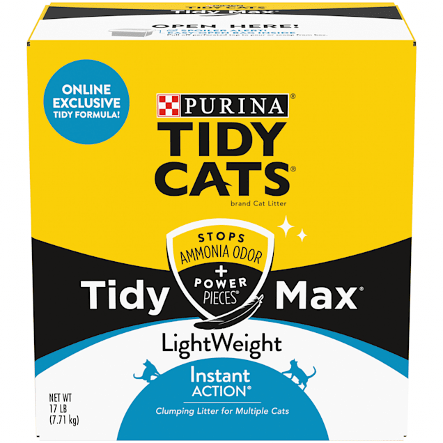 Purina Tidy Cats Clumping LightWeight Max Instant Action Formula Multi Cat Litter. 17 lbs.