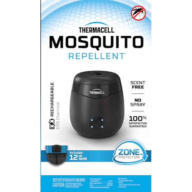 Thermacell  Rechargeable Charcoal Mosquito RepellerAll Purpose Outdoor Device