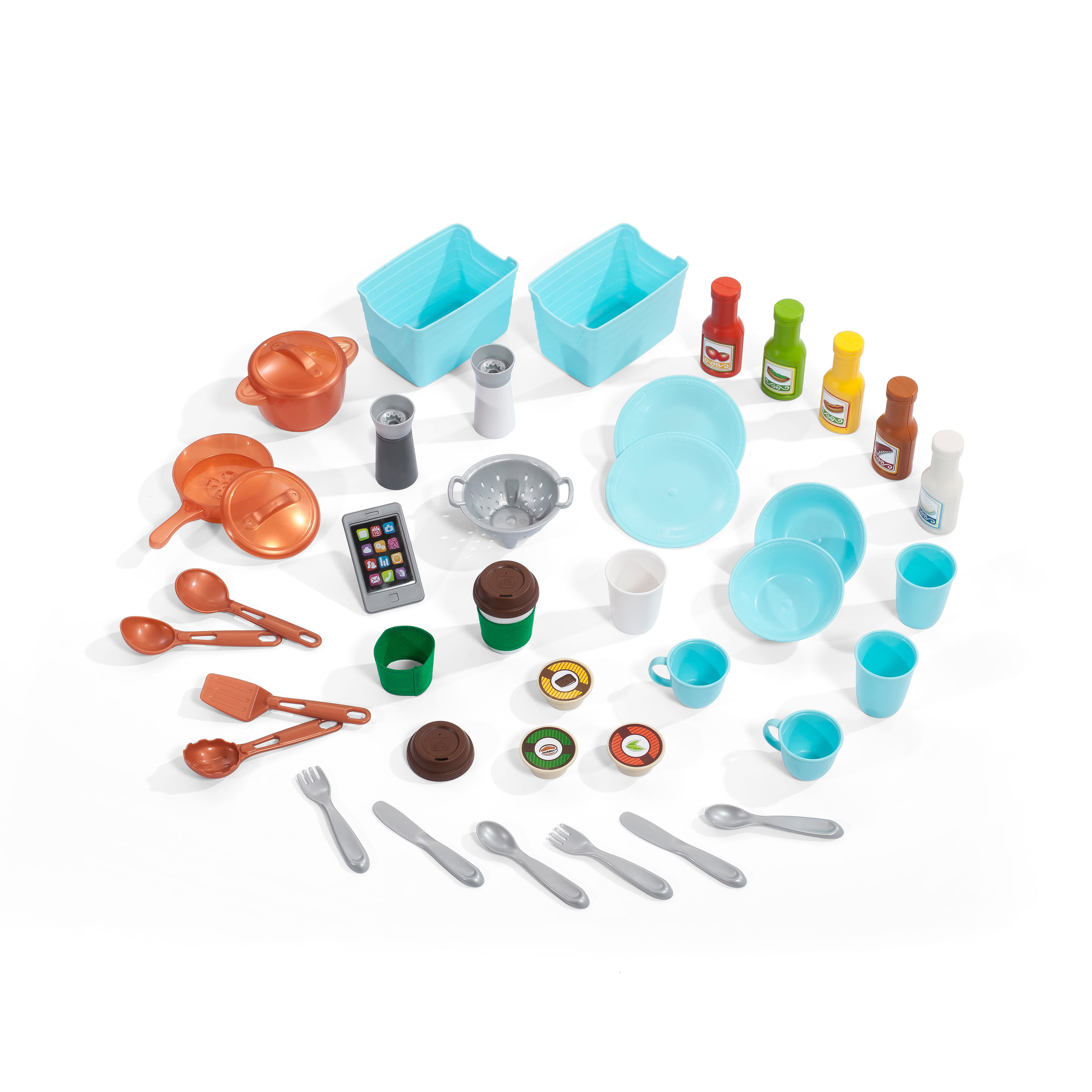 Step2 Fun With Friends Tan Toddler Plastic Kitchen Play Set