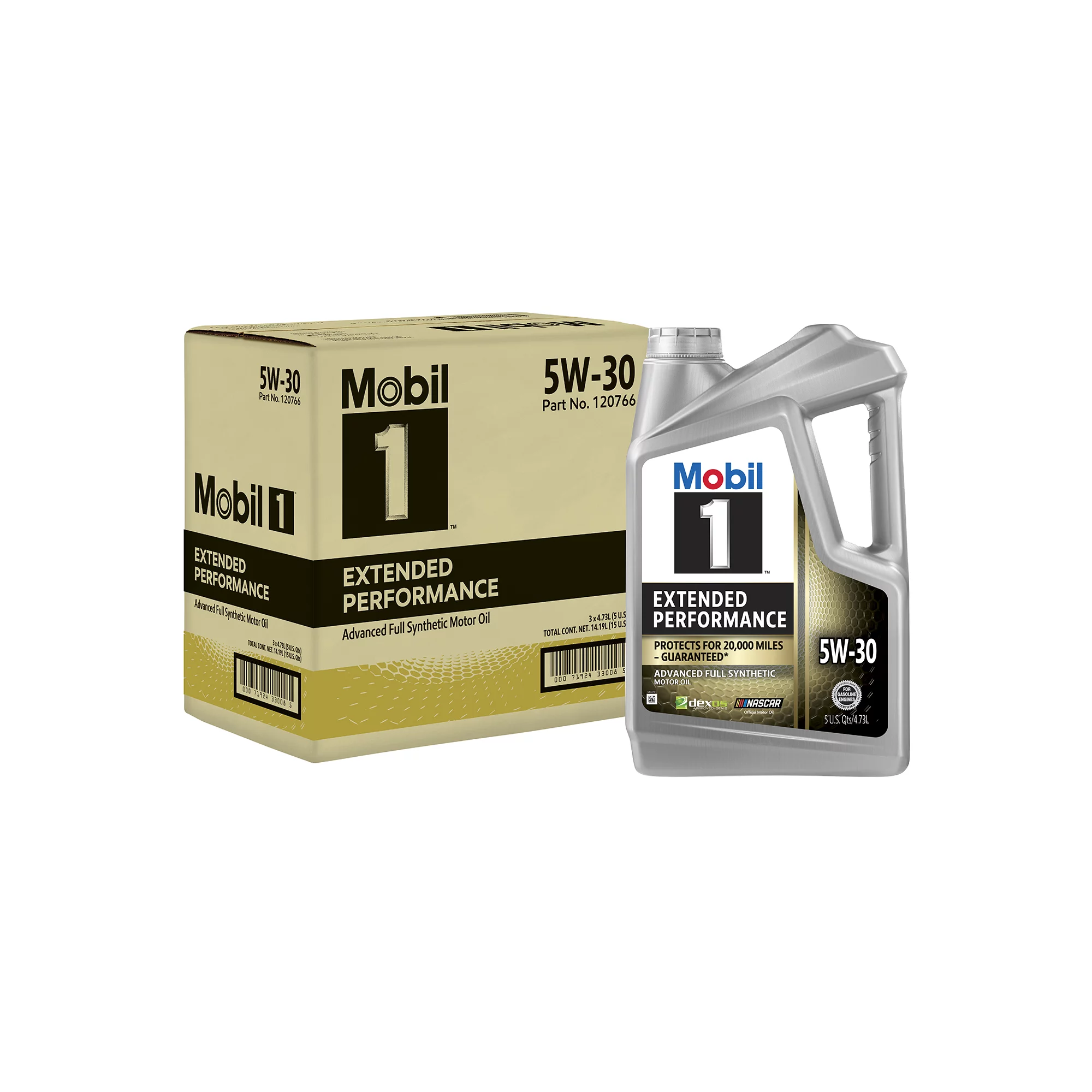 Mobil 1 Extended Performance Full Synthetic Motor Oil 5W-30. 5 qt (3 Pack)