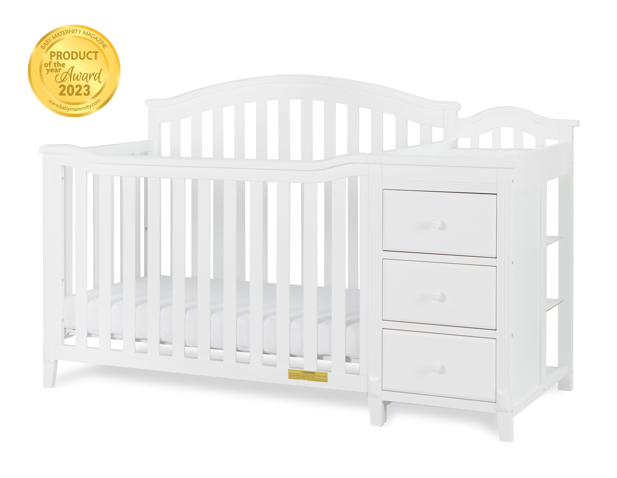 AFG Kali II 4-in-1 Convertible Crib and Changer White