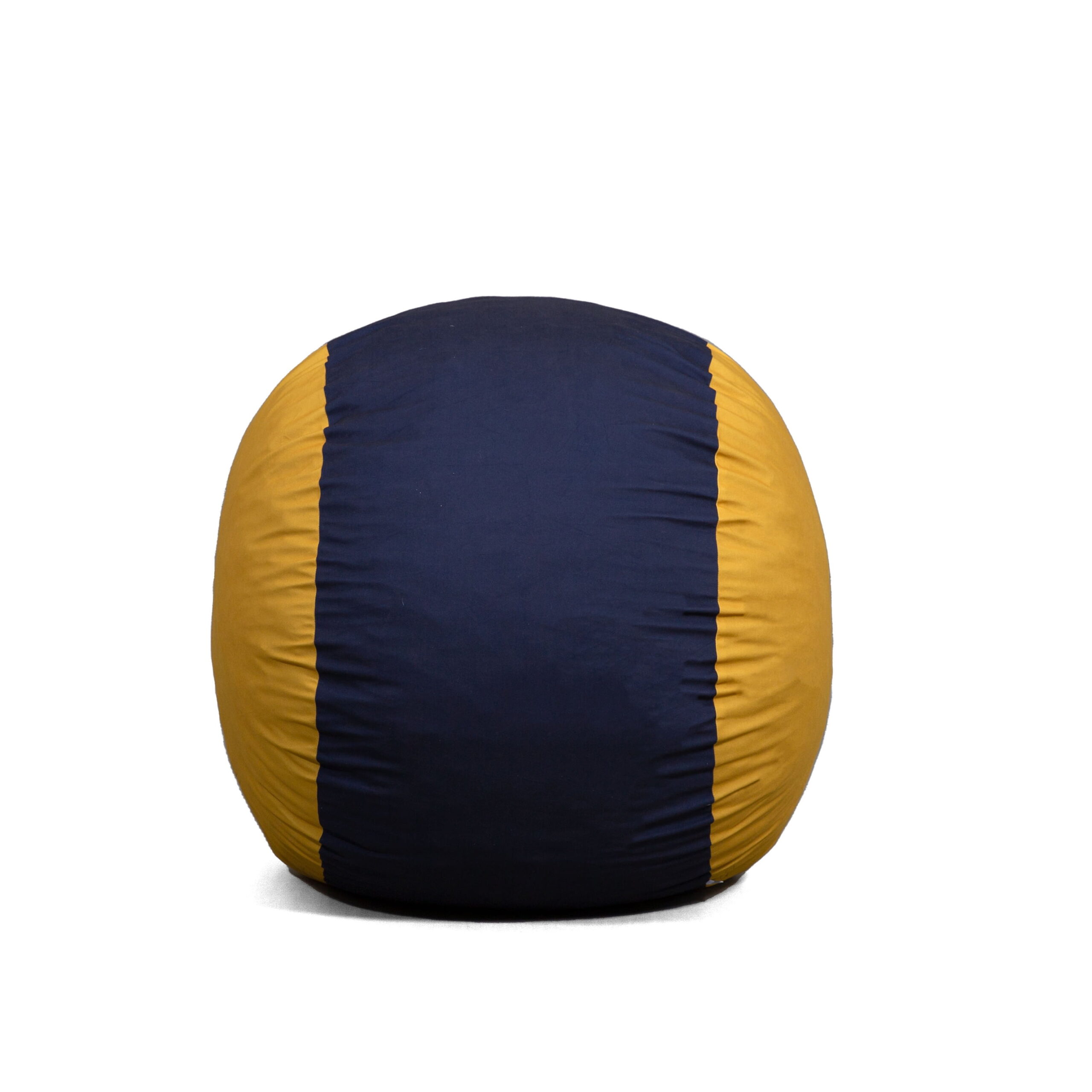 Big Joe Fuf Medium Foam Filled Bean Bag Chair. Kids and Teens. Blue/Gold Lenox. 3ft Big