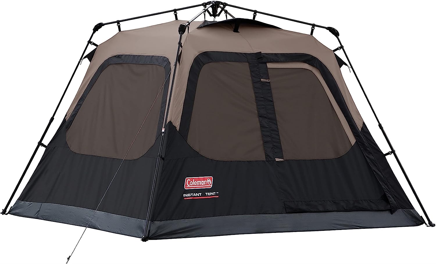 Coleman Camping Tent with Instant Setup. 4 Person Weatherproof Tent with WeatherTec Technology. Double-Thick Fabric. and Included Carry Bag. Sets Up in 60 Seconds