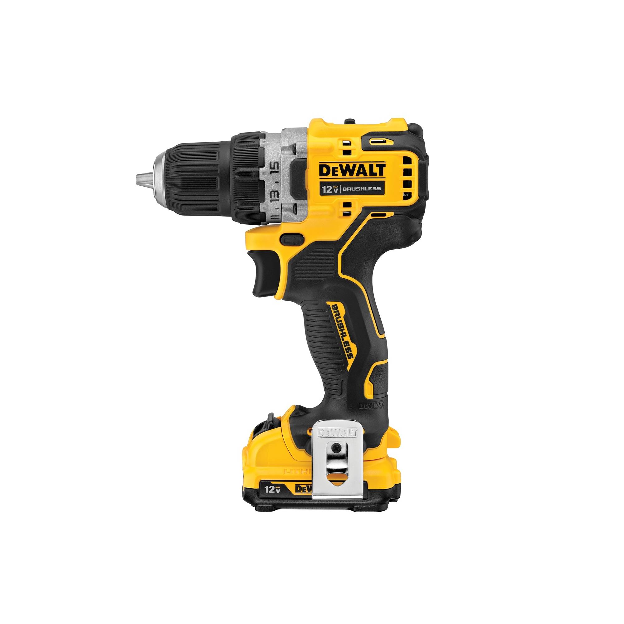 DEWALT XTREME 12-volt Max 3/8-in Brushless Cordless Drill (2 Li-ion Batteries Included and Charger Included)