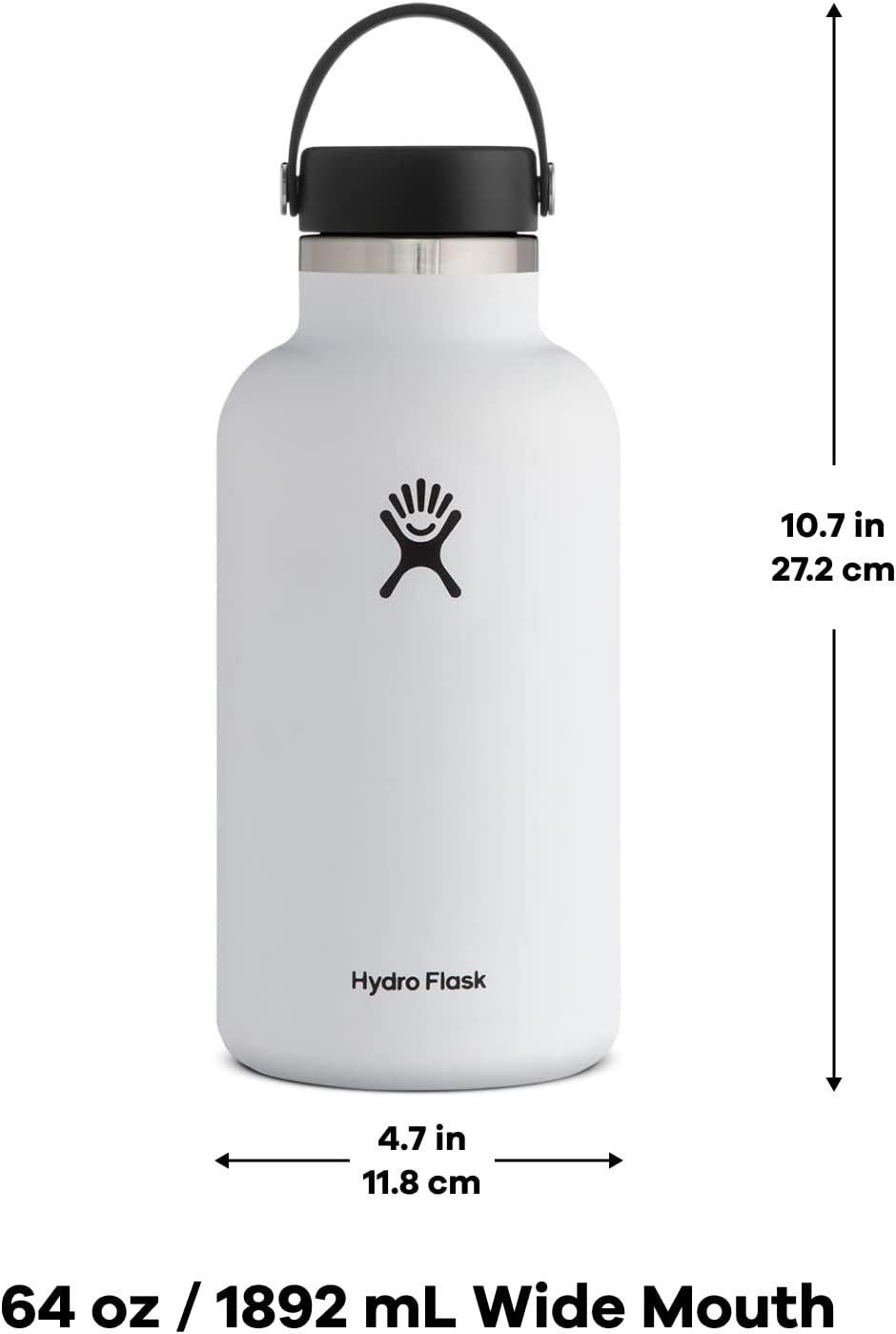 Hydro Flask 64oz Wide Mouth Bottle. Stone