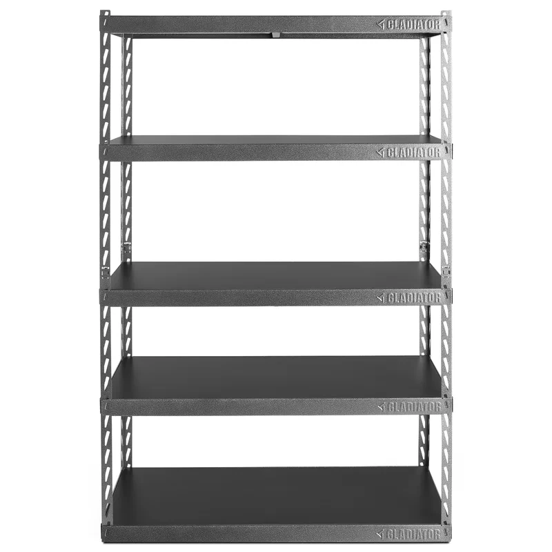 Gladiator GARK485TGG 5-Tier Steel Garage Storage Shelving Unit with EZ Connect (48 in. W x 72 in. H x 18 in. D)
