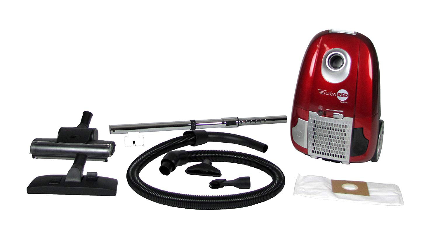 Atrix Canister HEPA Vacuum. Red