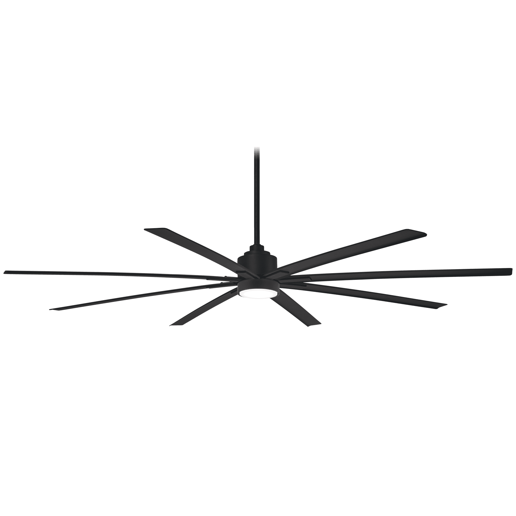 Minka-Aire F896L-84-CL | 84″ Xtreme H20 Outdoor/Indoor 8 Blade Ceiling Fan | Quiet 6 Speed Reverisble DC Motor | Includes Hand Remote. Downrod. Light Kit | Smart Home Adaptable | Coal