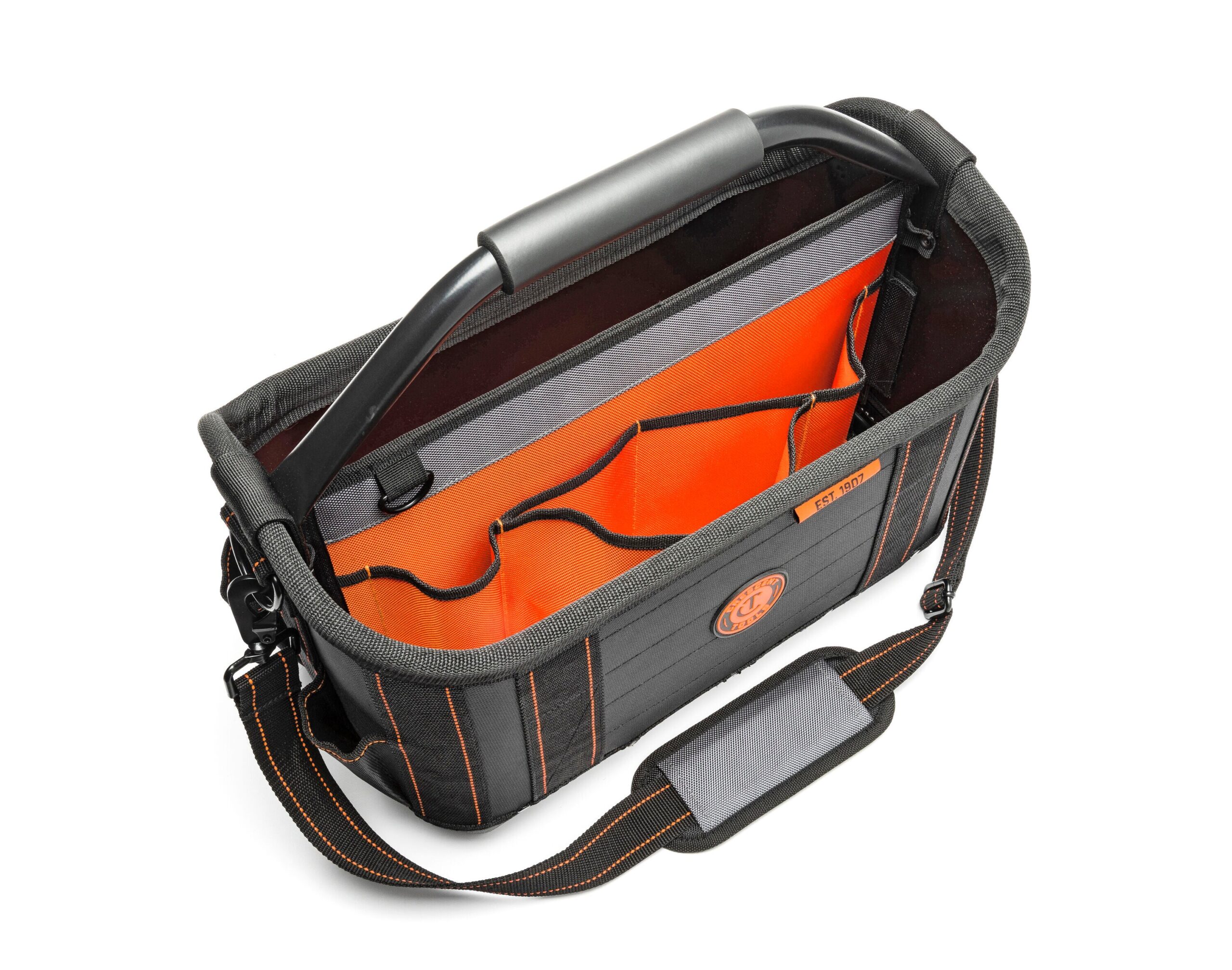 Crescent Rawhide. Black and Gray Polyester 17-in Tool Tote