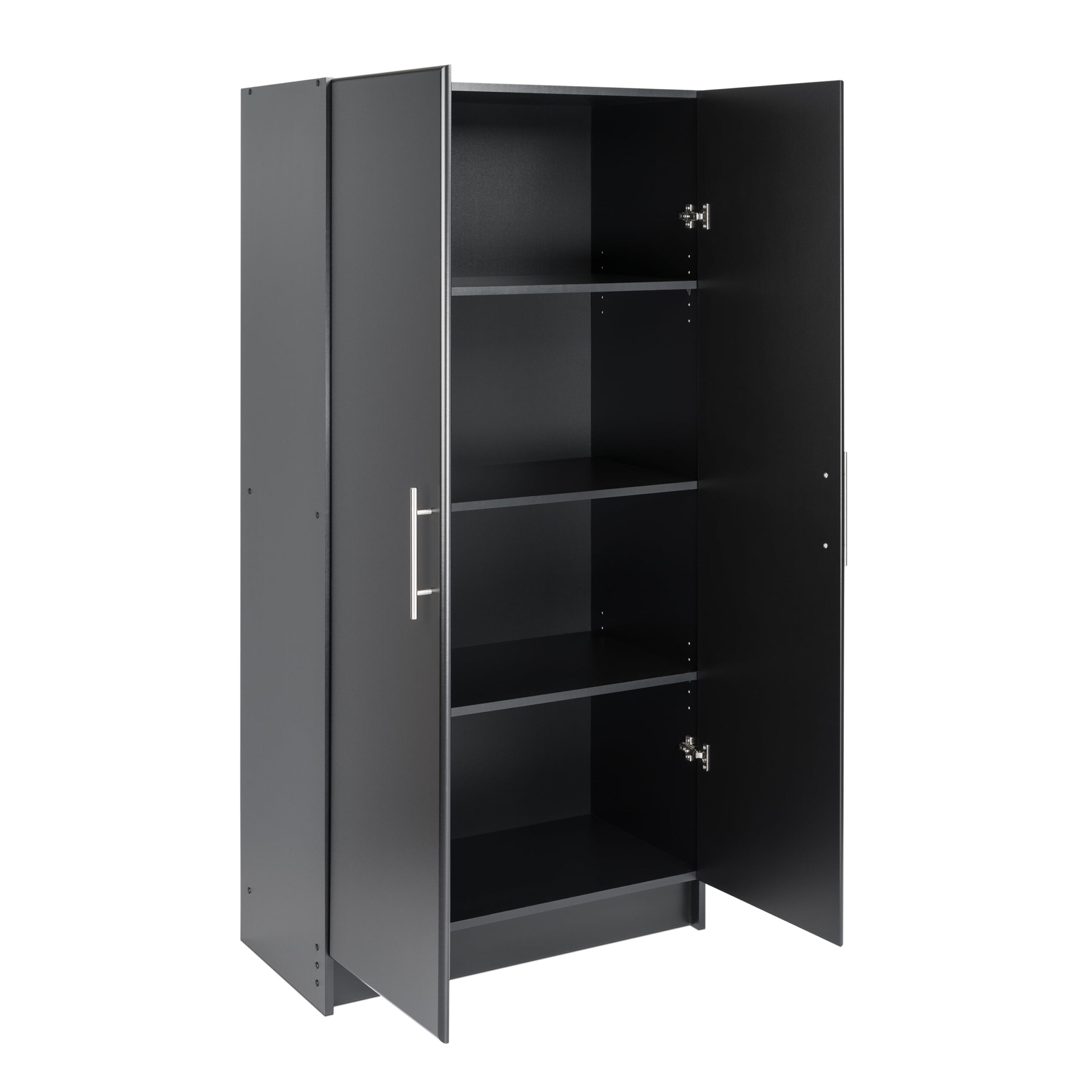 Elite 2 Door Standing Storage Cabinet. Black