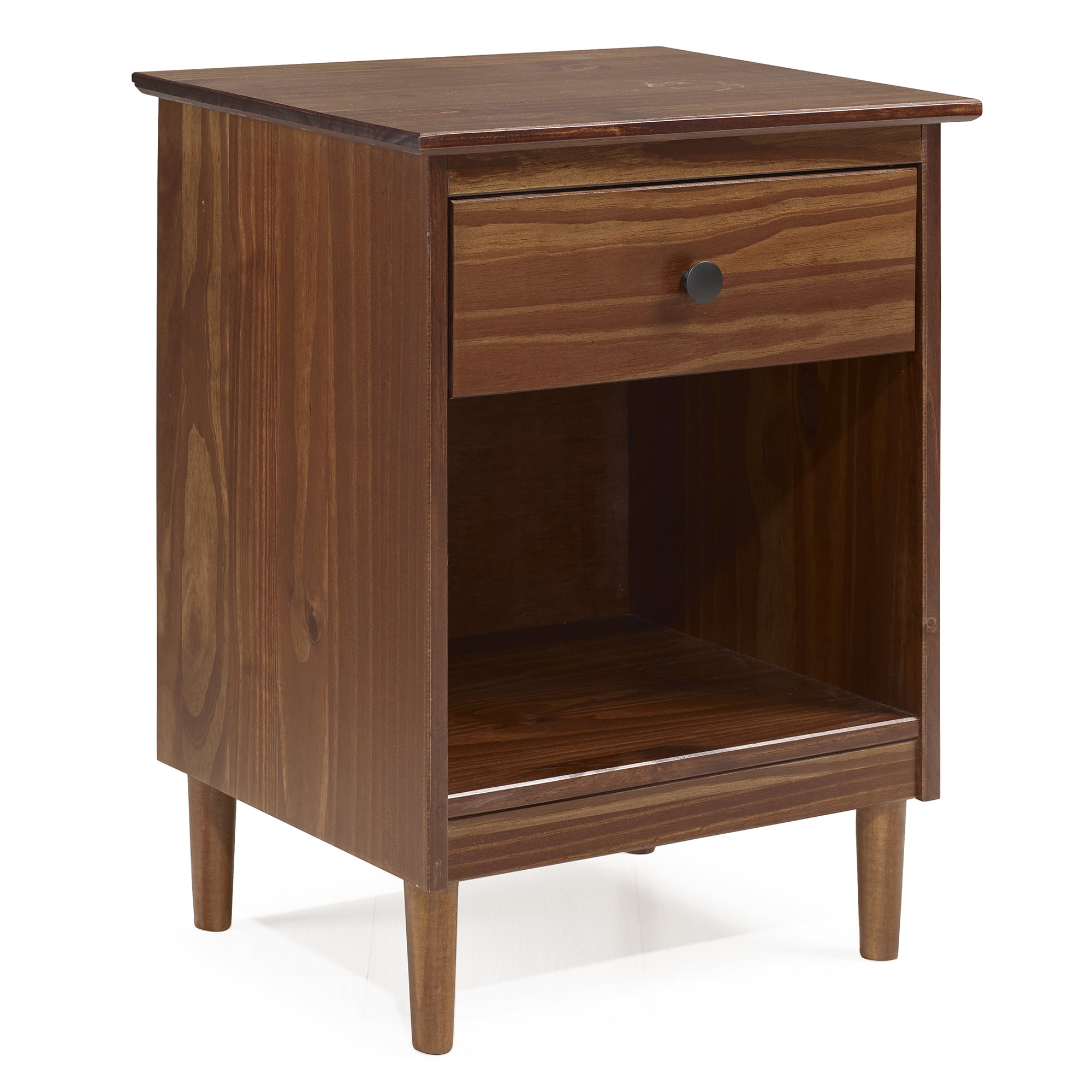 Bellamy Studios Wright Mid-Century Nightstand. Walnut. Set of 2