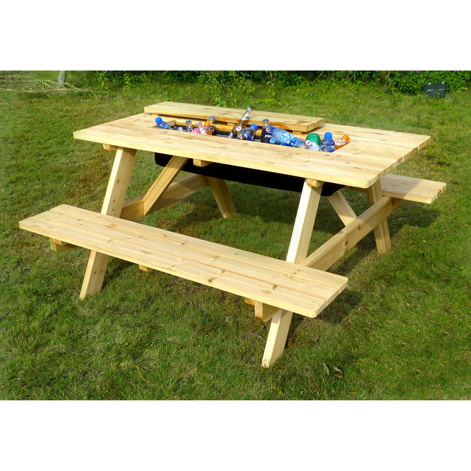 Merry Products Cooler Picnic Table Kit. Wood