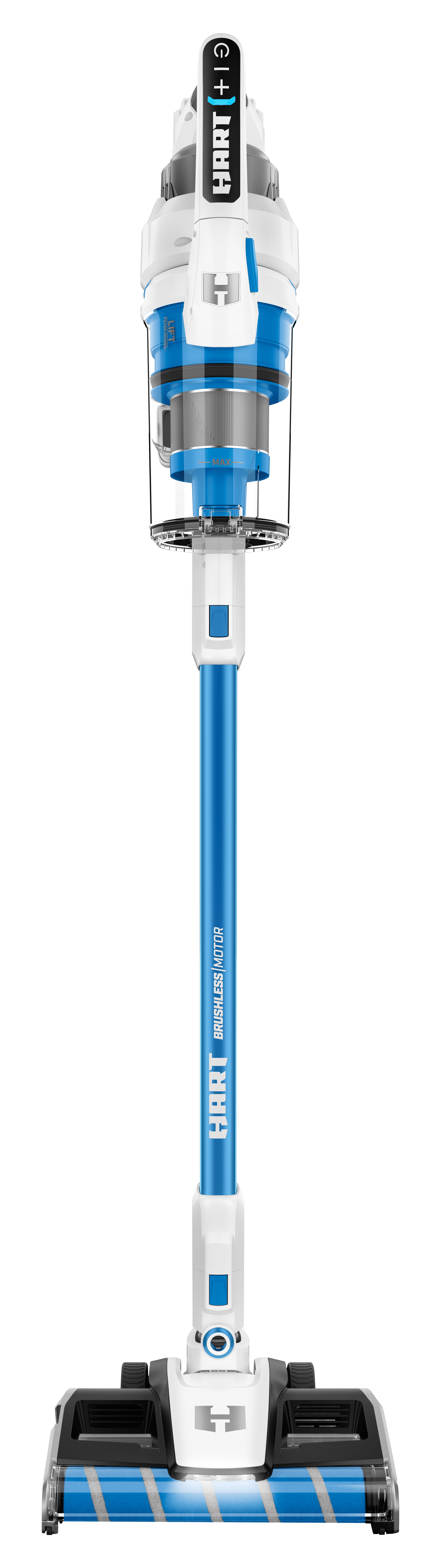 HART 20- Volt Vertical Bin Dual Brushroll Stick Vacuum Kit