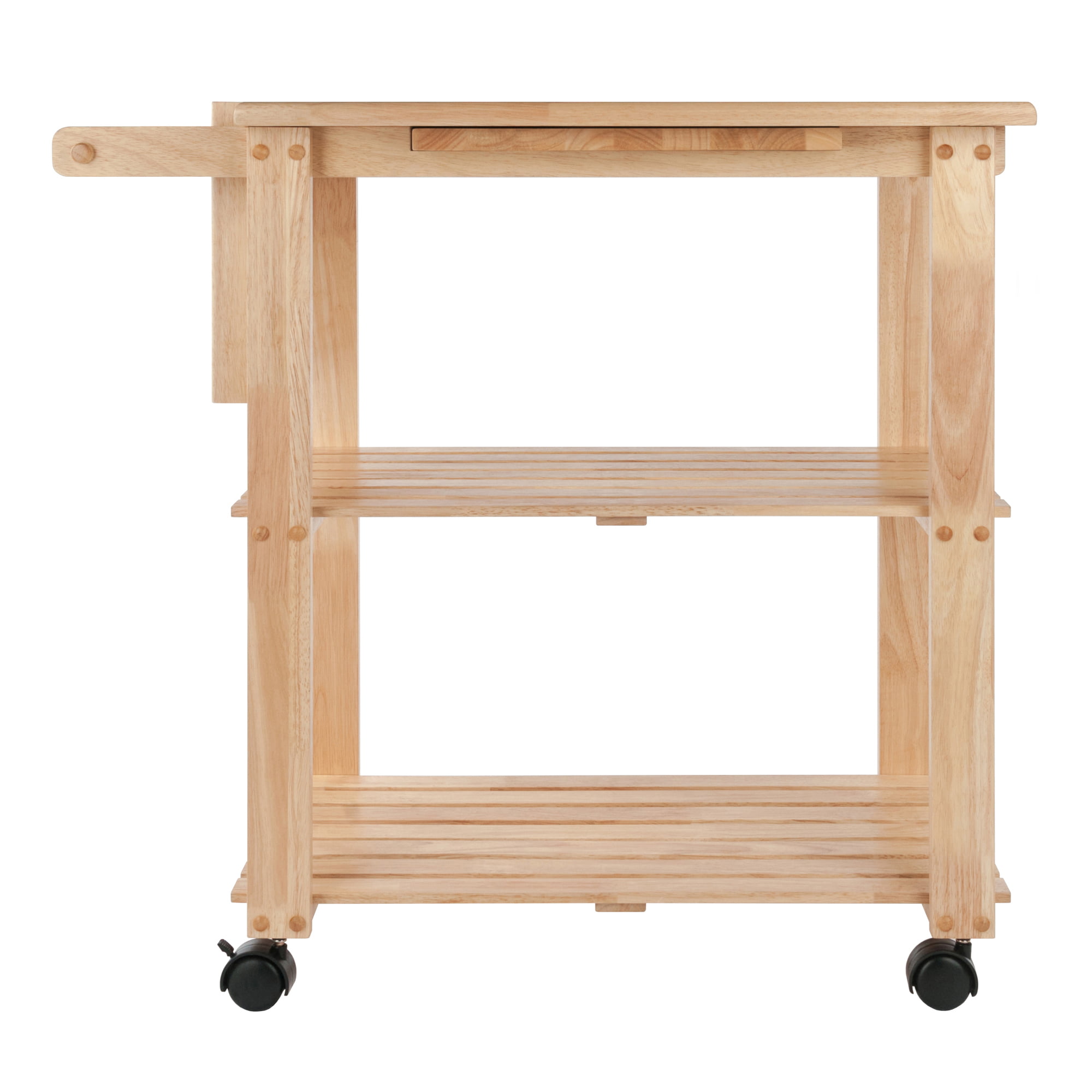 Winsome Wood Mario Utility Kitchen Cart. Natural Finish