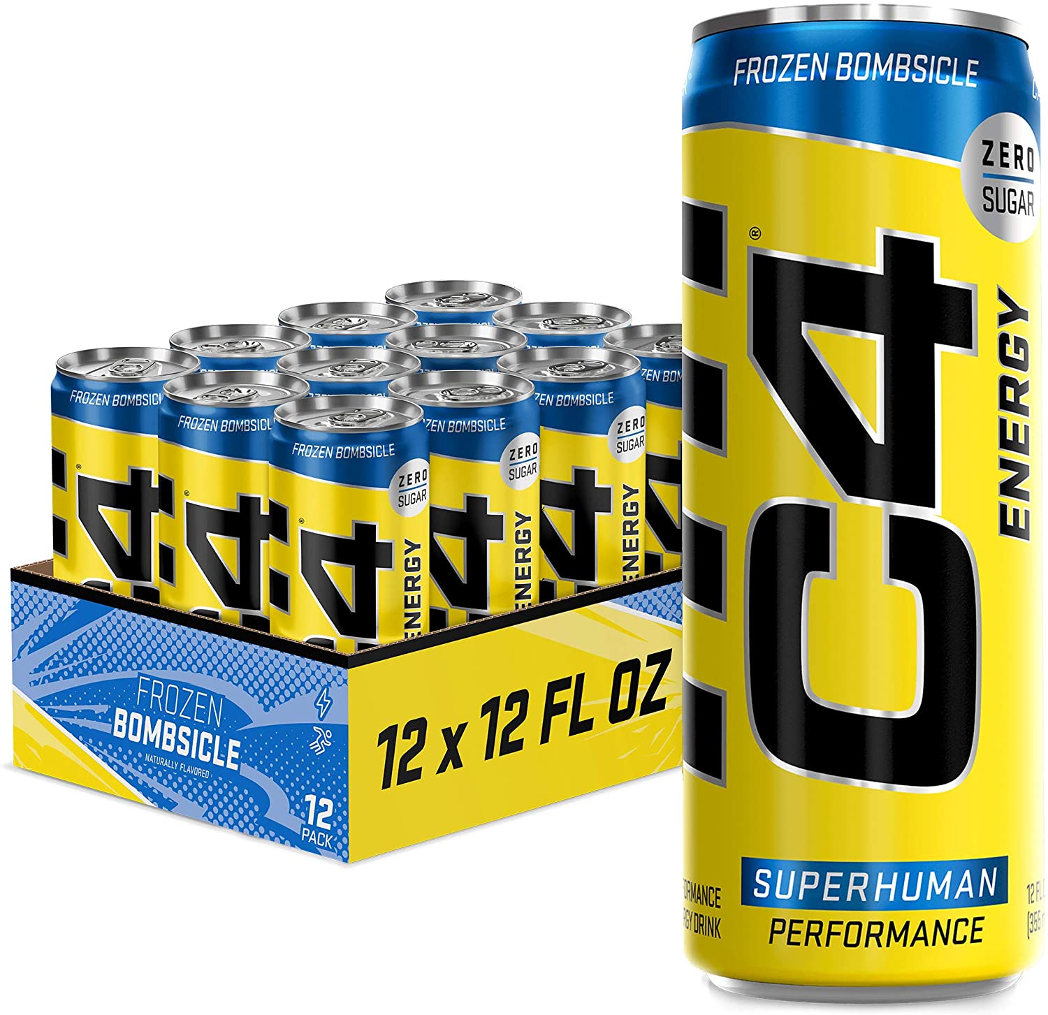 Cellucor C4 Energy Drink 12oz (Pack of 12) - Frozen Bombsicle