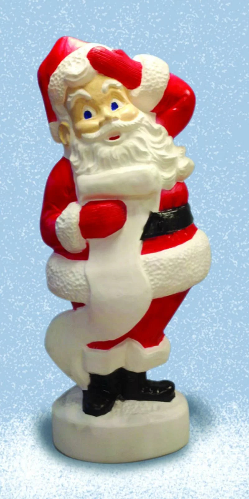 Santa Blow Mold Resin Christmas Decoration