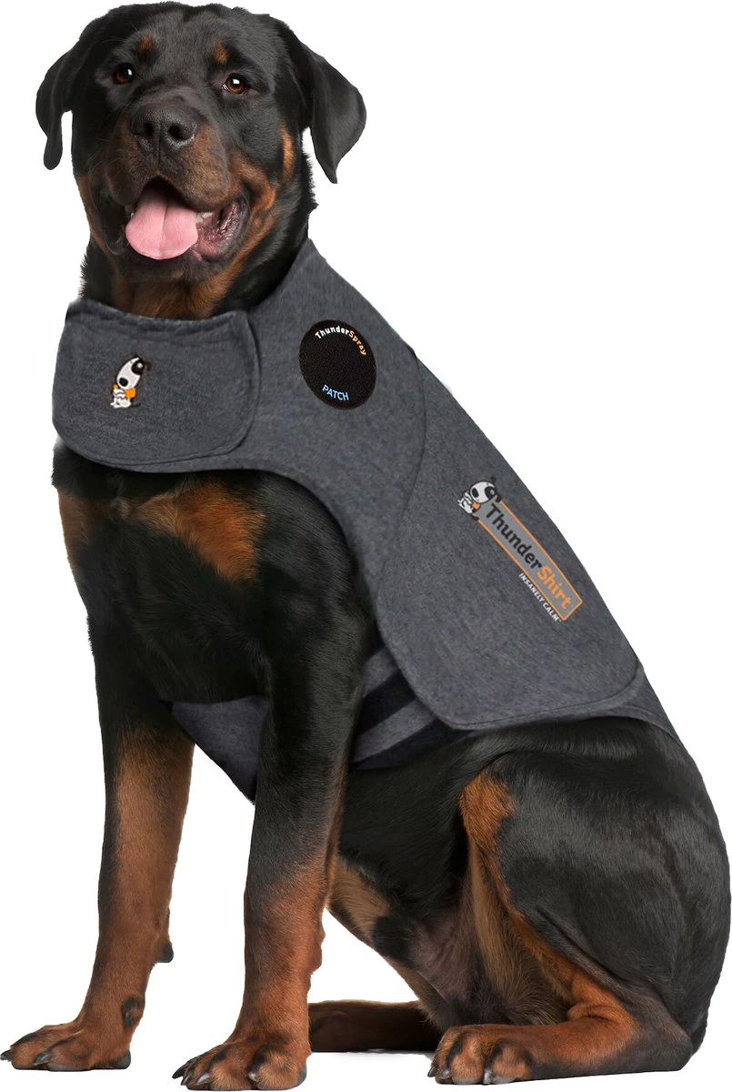 Thundershirt Classic Dog Anxiety Jacket. XX-Large. Heather Grey