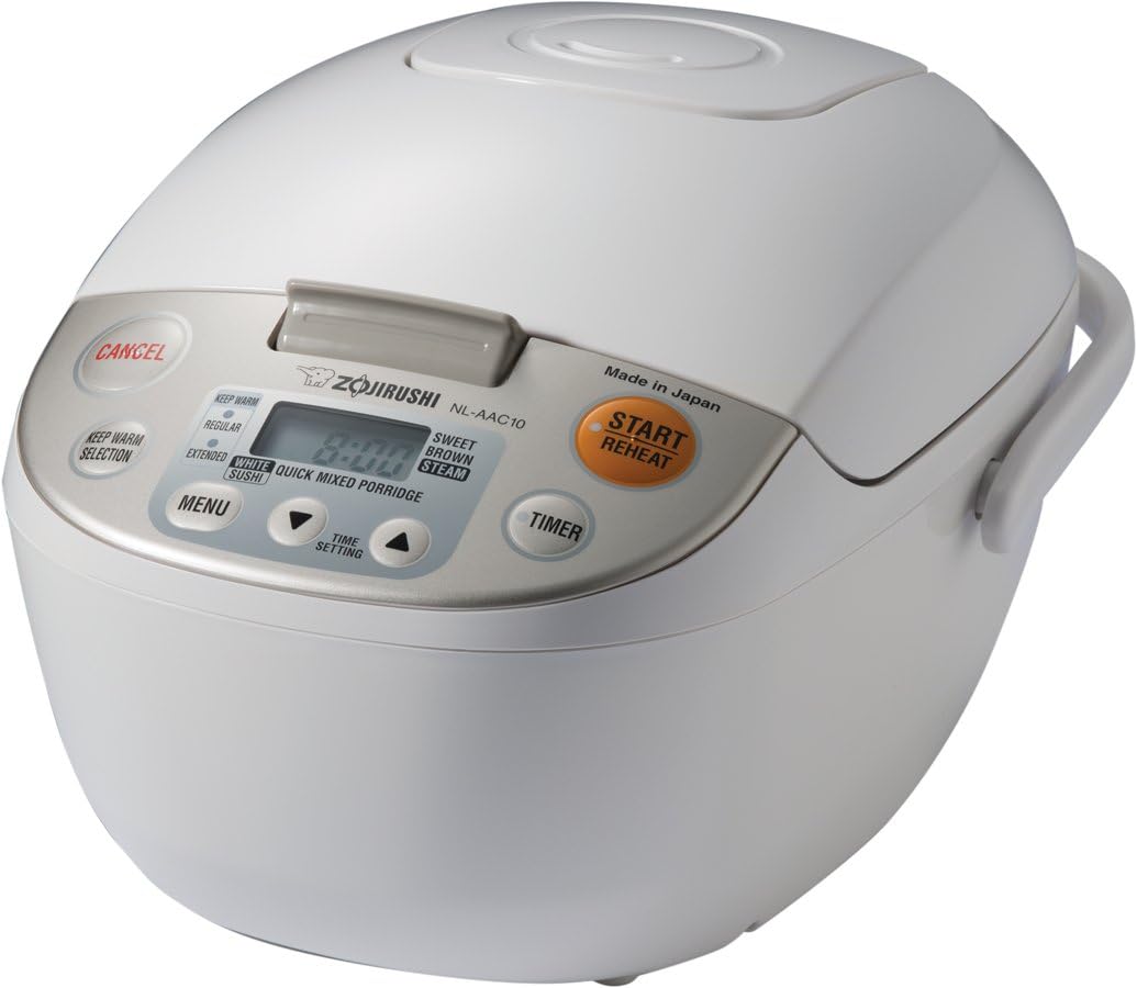 Zojirushi NL-AAC10 Micom Rice Cooker (Uncooked) and Warmer. 5.5 Cups/1.0-Liter. 1.0 L.Beige