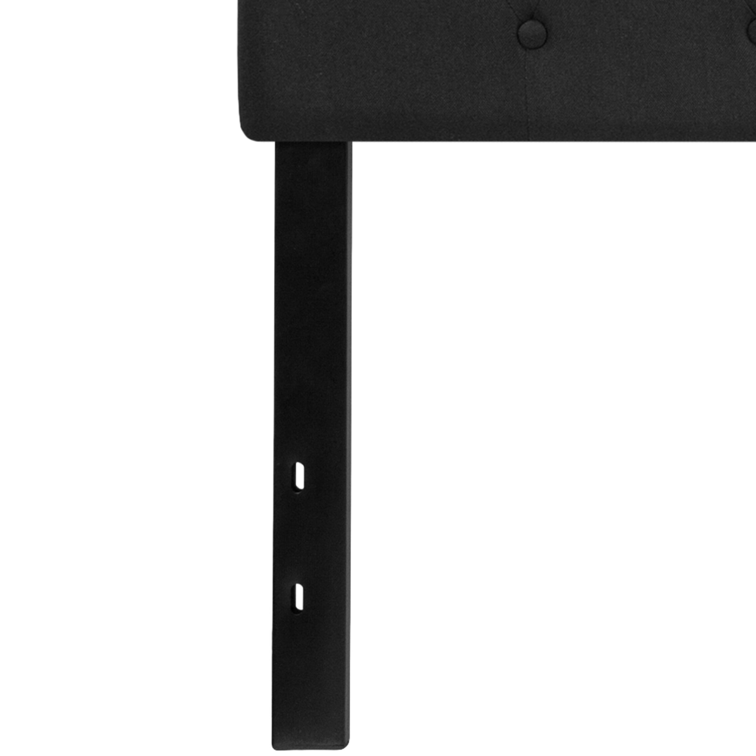 Flash Furniture Cambridge Tufted Upholstered King Size Headboard in Black Fabric