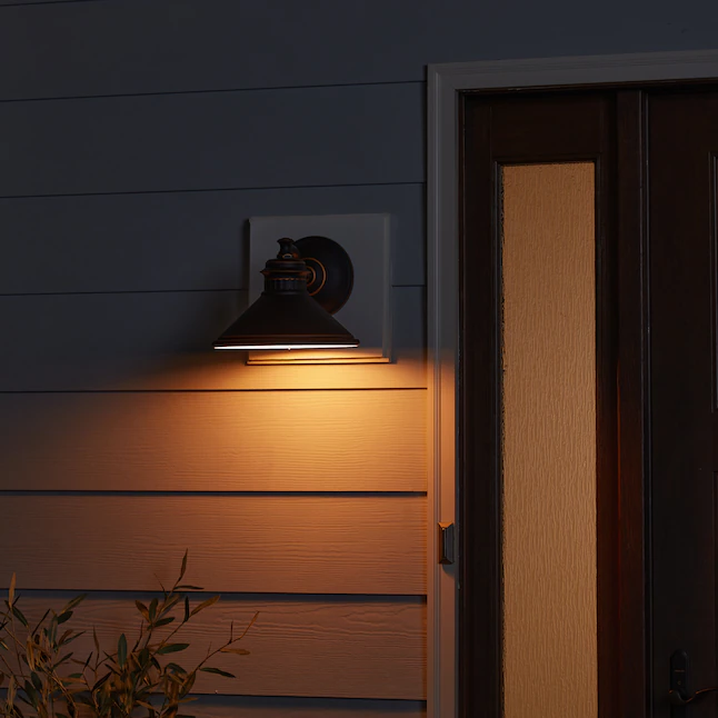 Portfolio  Dovray 1-Light 8.12-in Oil-Rubbed Bronze Dark Sky Outdoor Wall Light