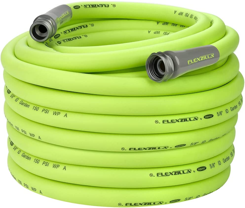 Flexzilla Garden Hose 5/8 in. x 100 ft.. Heavy Duty. Lightweight. Drinking Water Safe. ZillaGreen - HFZG5100YW-E