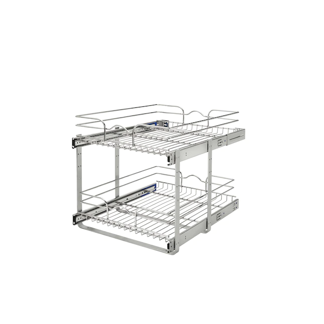 Rev-A-Shelf  Two-Tier Pull-Out Baskets 17.75-in W x 19-in H 2-Tier Pull Out Metal Soft Close Baskets & Organizers