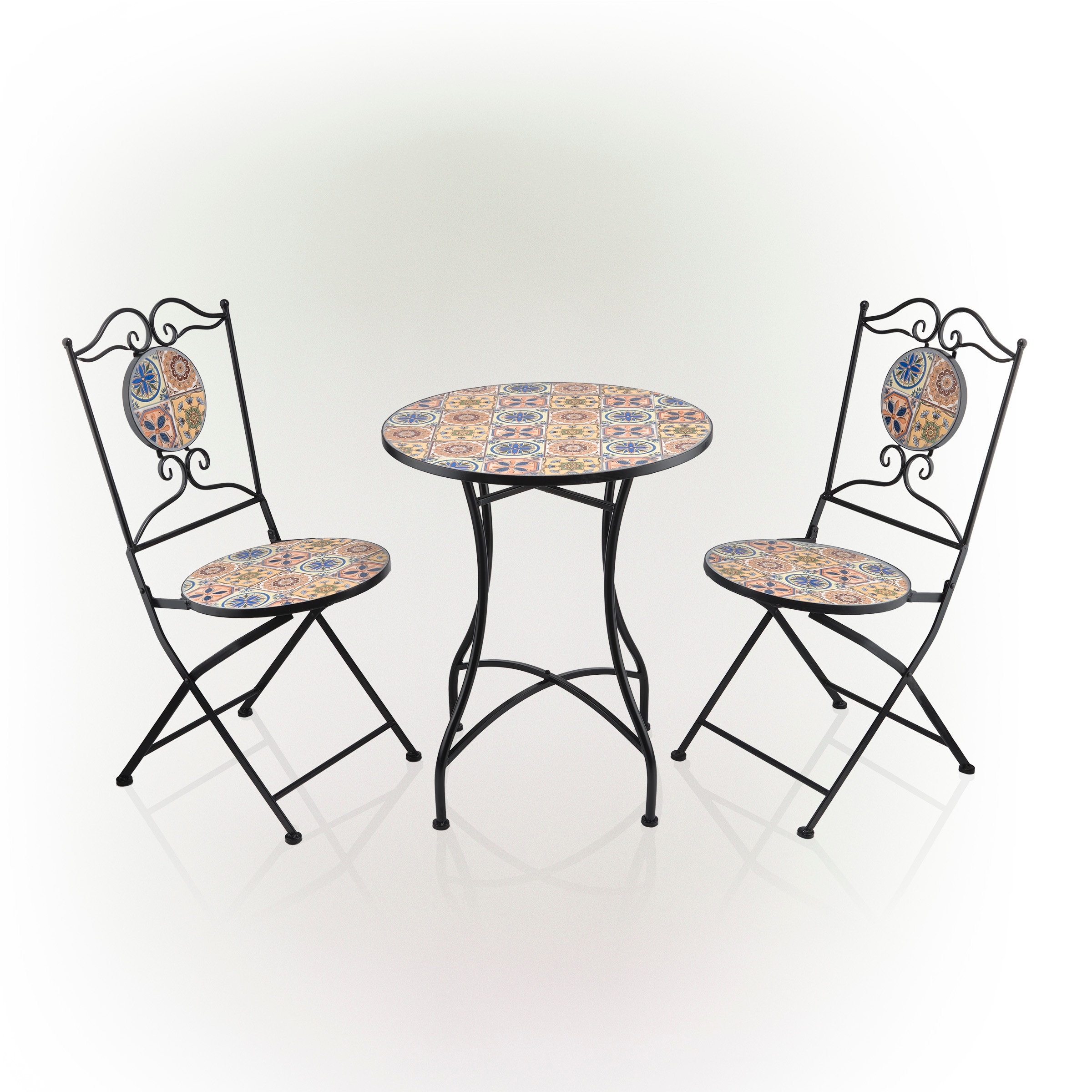 Alpine Corporation 3-Piece Bistro Patio Set. MJK148A