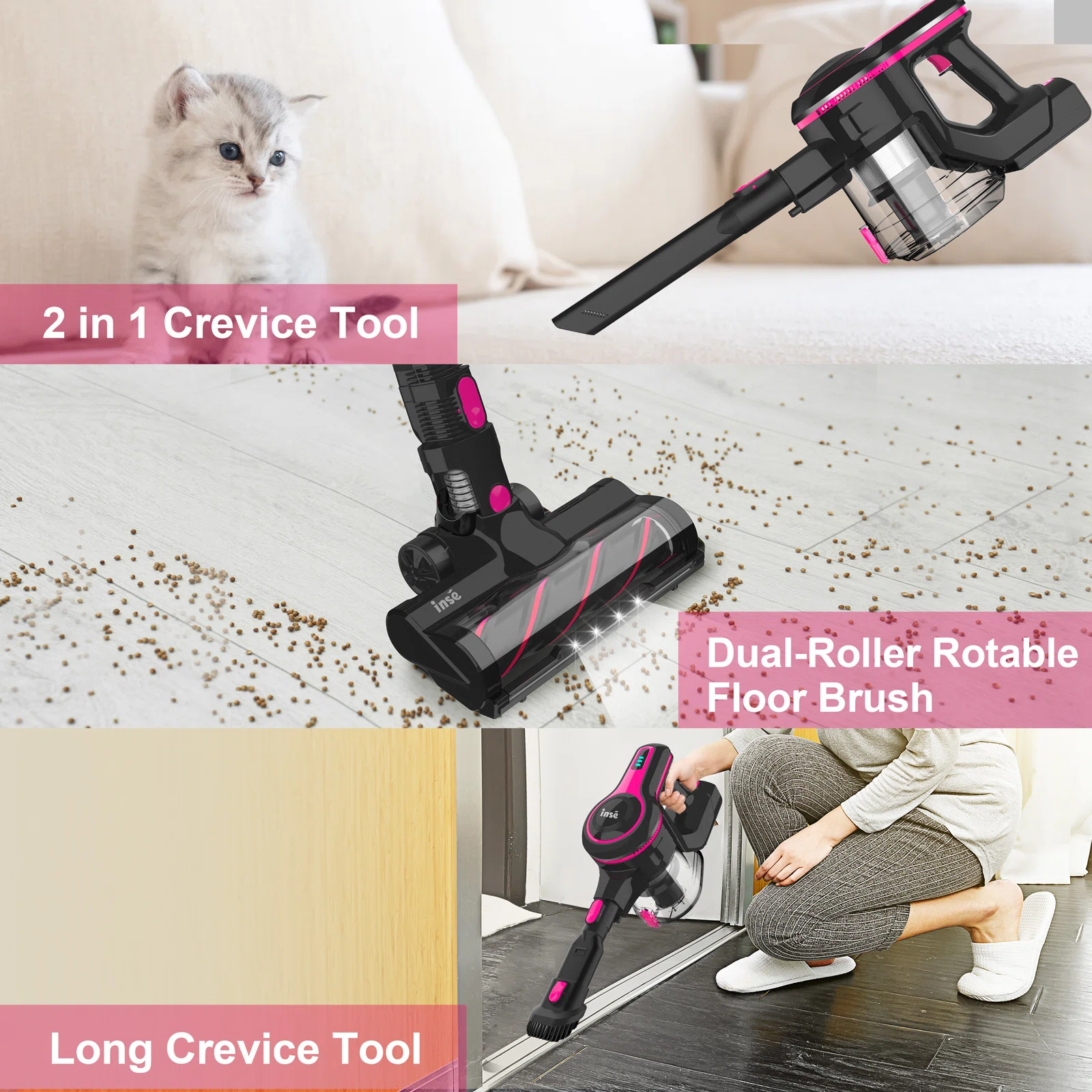 Inse Cordless Stick Vacuum
