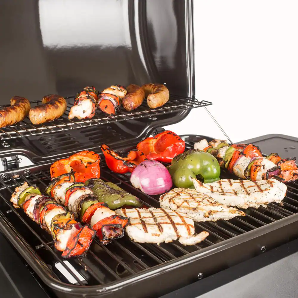 Dyna-Glo DGC310BNP-D 3-Burner Open Cart Propane Gas Grill in Blue