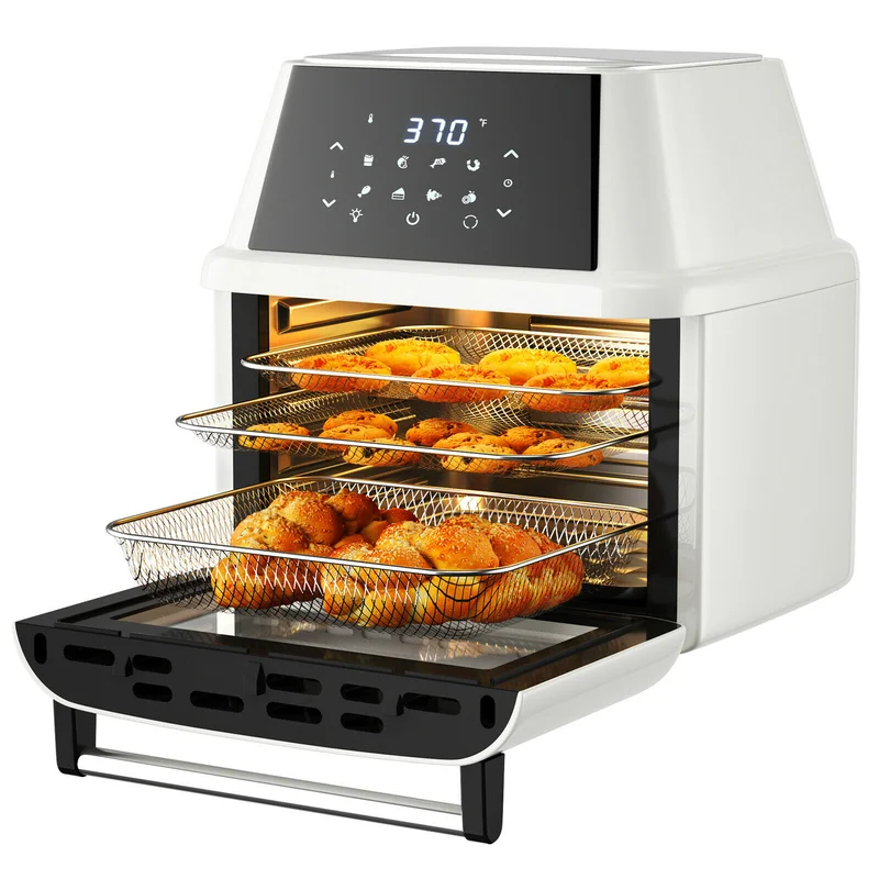 Costway EP24735WH 19 qt. White Air Fryer Oven with Dehydrator Rotisserie