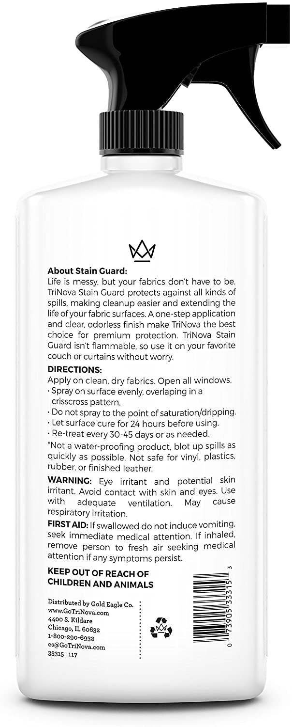 TriNova Non-Aerosol Stain Guard - Fabric Protection Spray for Upholstery (18 oz)