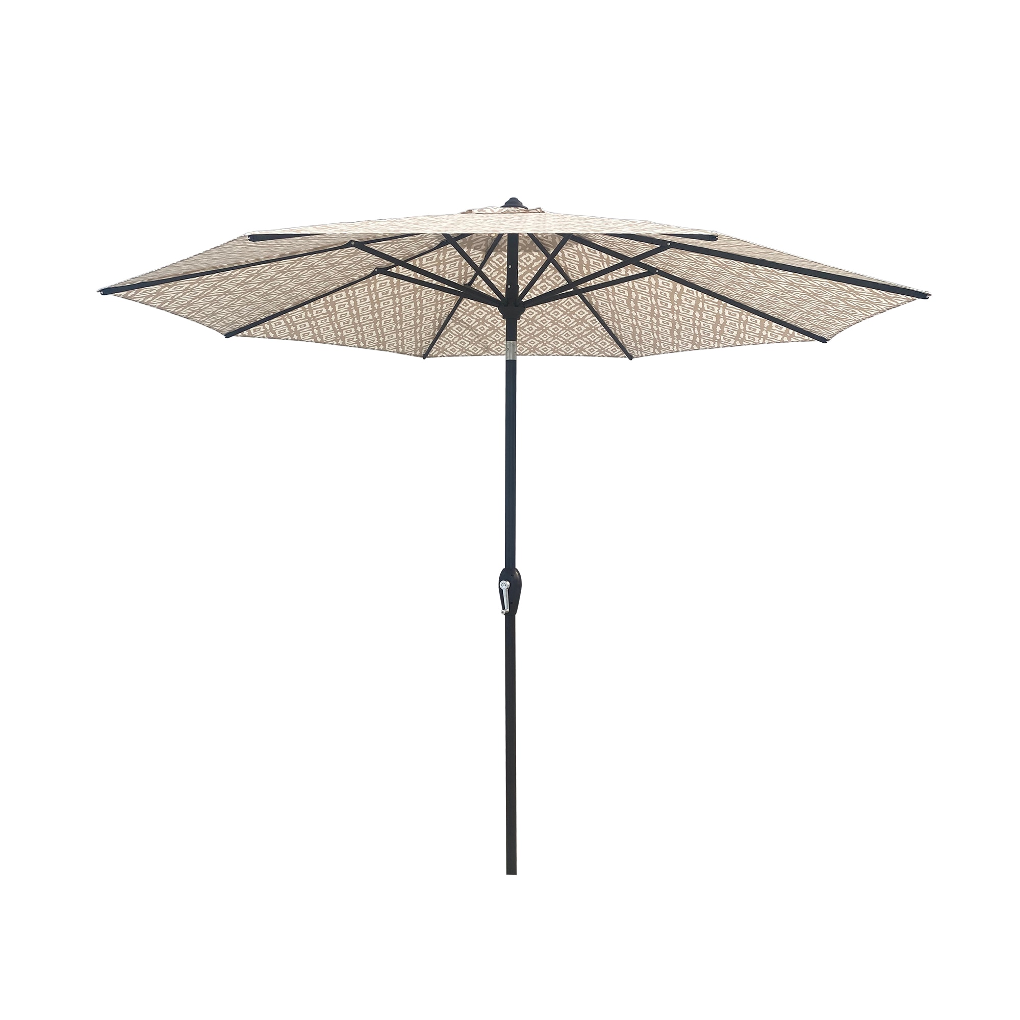 Origin 21 9-ft Tan Auto-tilt Market Patio Umbrella