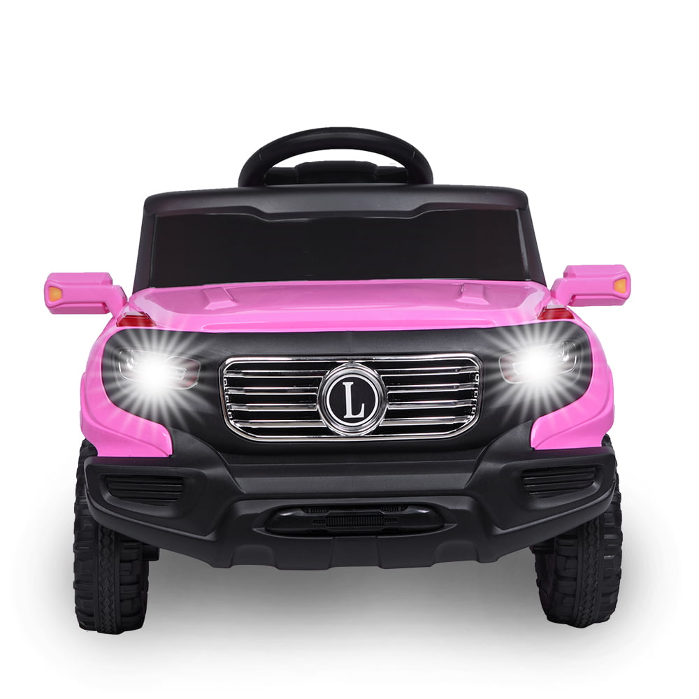 Ktaxon 6V Kids Ride On Car RC Remote Control Battery Powered w/ LED Lights. 3 Speed