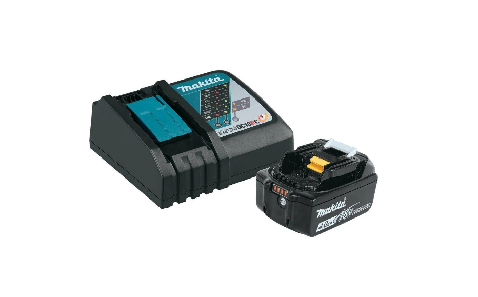 Makita BL1840BDC1 18-Volt LXT Lithium-Ion High Capacity Battery Pack 4.0Ah with Fuel Gauge and Charger Starter Kit