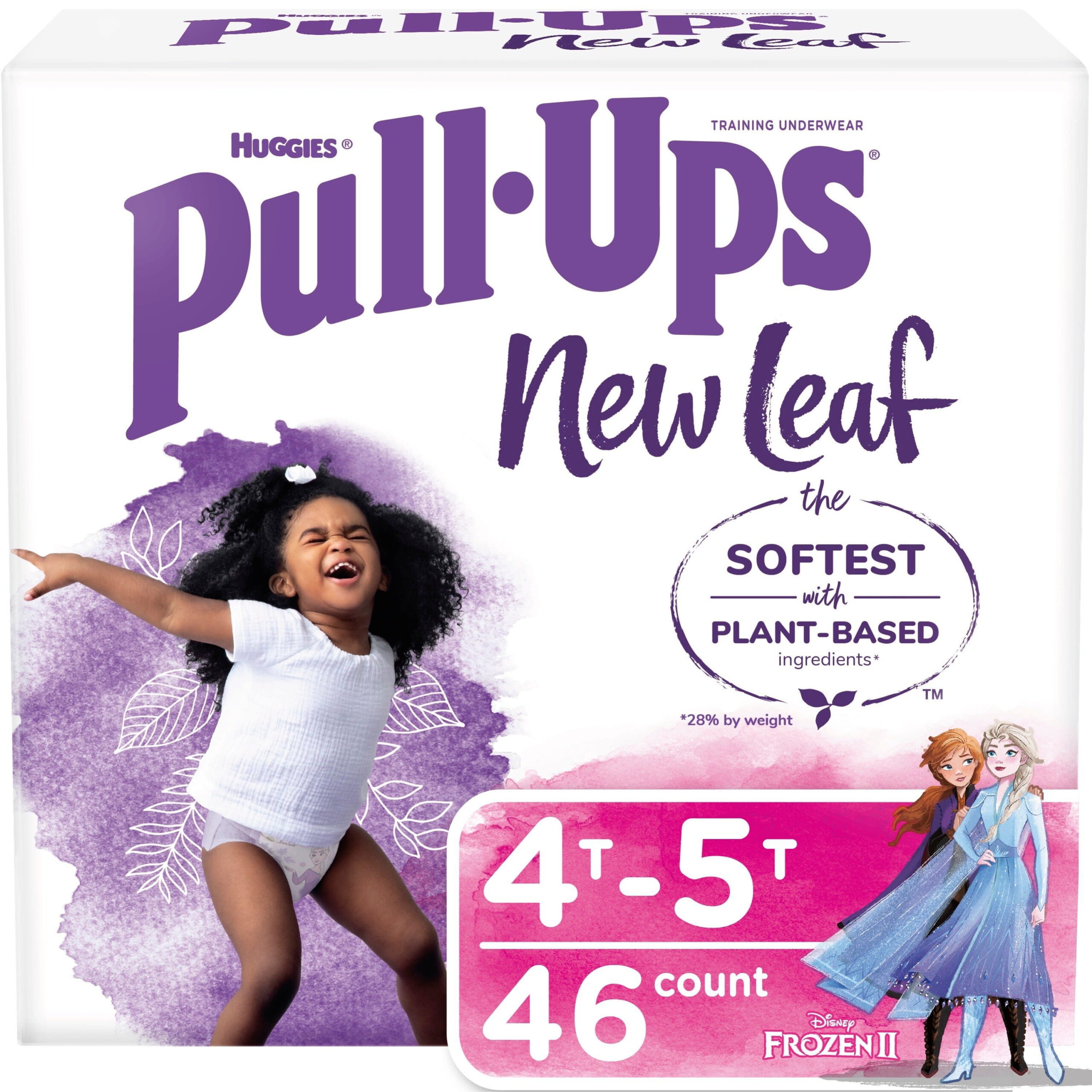 Huggies Pull-Ups New Leaf Girls- Disney Frozen Potty Training Pants. 46 Ct. 4T-5T (38-50 lb.)