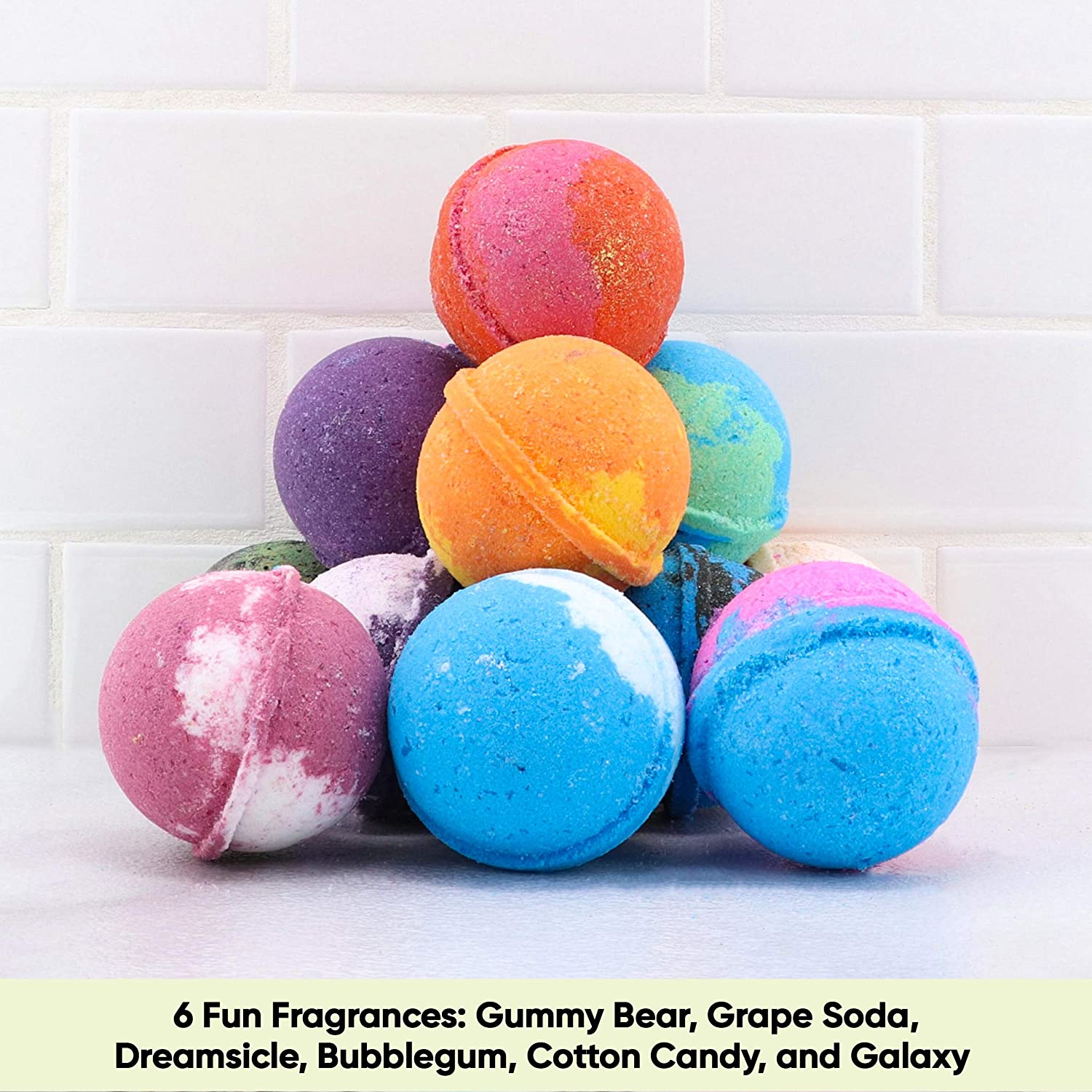 Sky Organics Kids Bath Bombs Gift Set with Surprise Toys Inside Fun Assorted