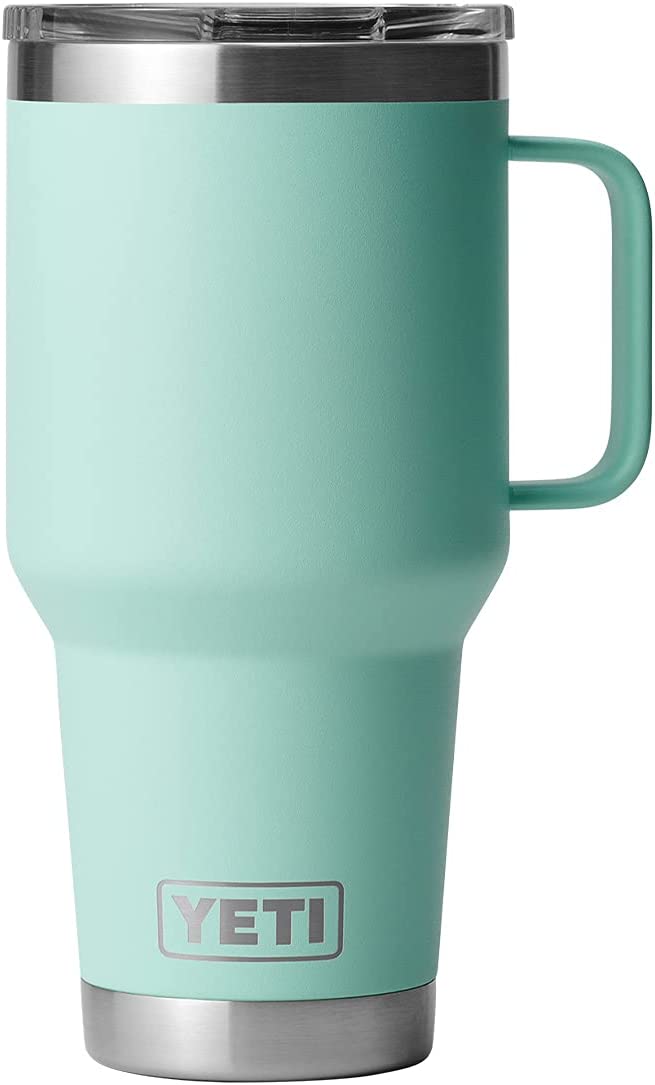 YETI Rambler 30 oz Travel Mug. Stainless Steel. Vacuum Insulated with Stronghold Lid. Seafoam