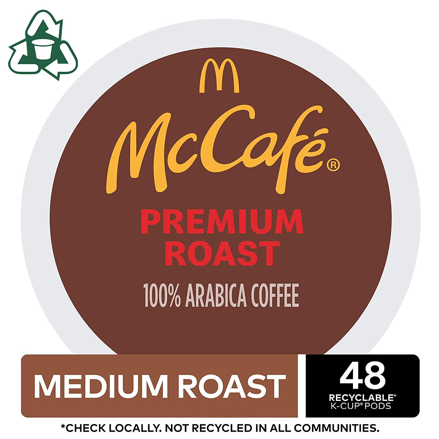 McCafe Premium Roast. Keurig Single Serve K-Cup Pods. Medium Roast Coffee Pods. 48 Count For Keurig Brewers
