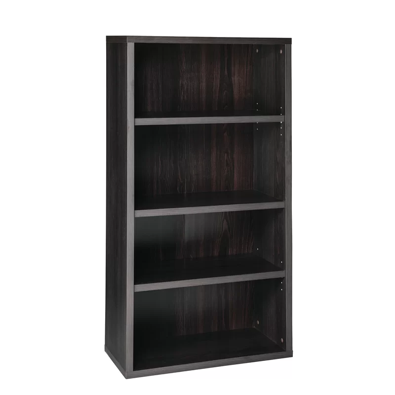 ClosetMaid 13507 59 in. H x 30 in. W x 14 in. D Black Walnut Wood 4-Cube Storage Organizer