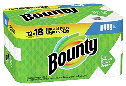 Select-A-Size 2-Ply Paper Towels. 11″ x 5-15/16″. White. Pack of 12 Giant Rolls
