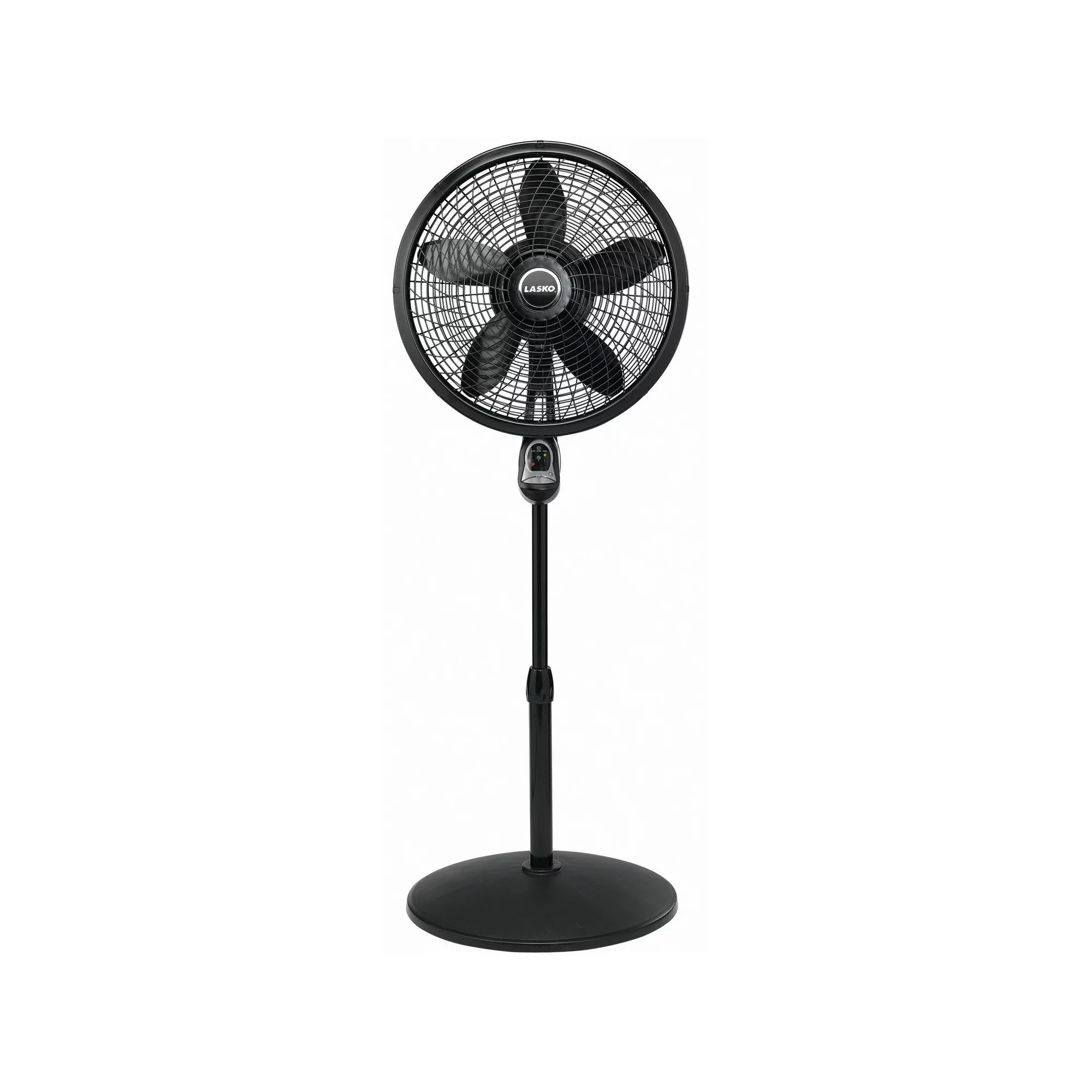 Lasko 18″ 3-Speed Oscillating Cyclone Pedestal Fan with Remote and Timer. 1843. Black