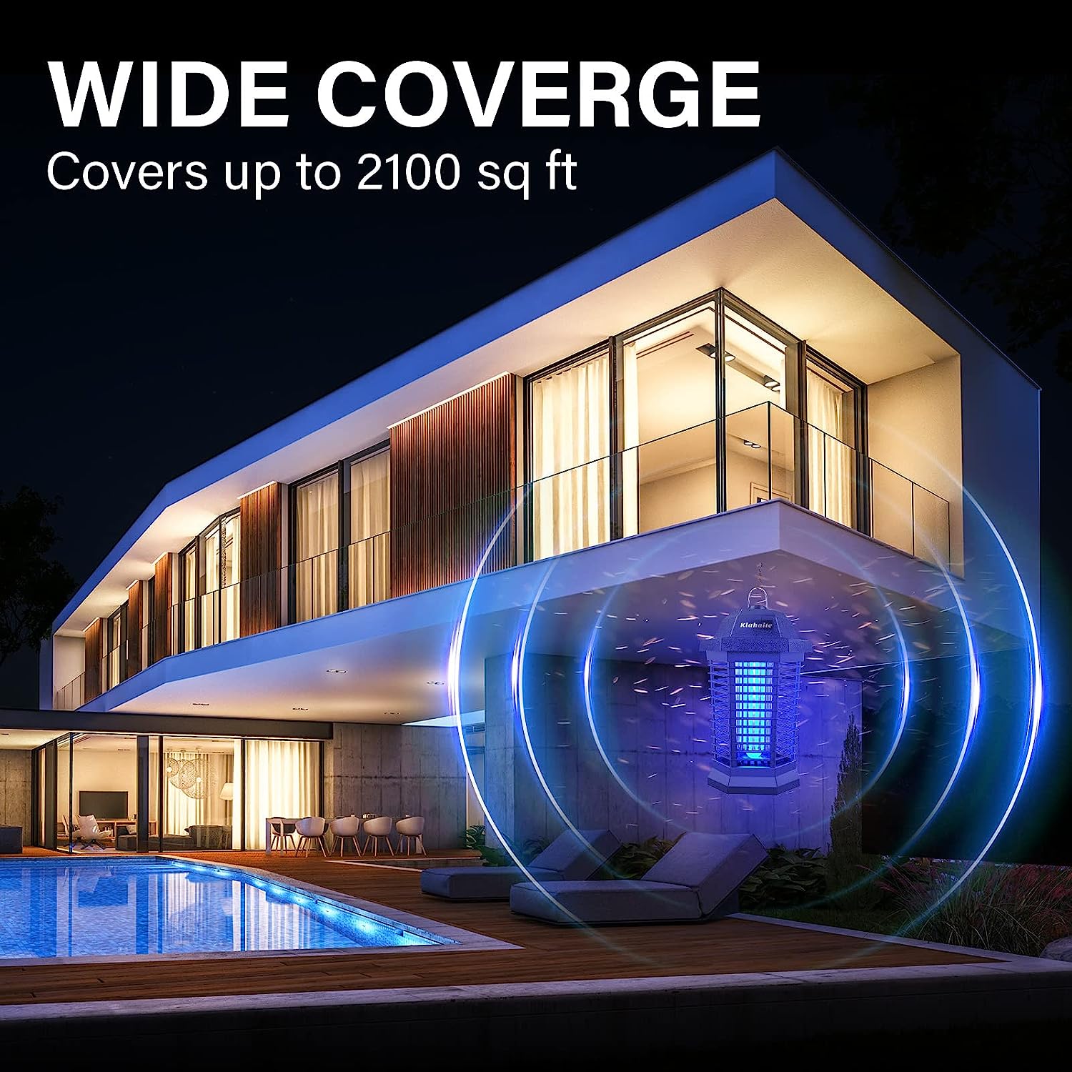 Klahaite Bug Zapper Outdoor. Mosquito Zapper Indoor. Fly Zapper. Fly Trap. Insect Trap for Garden Backyard Patio