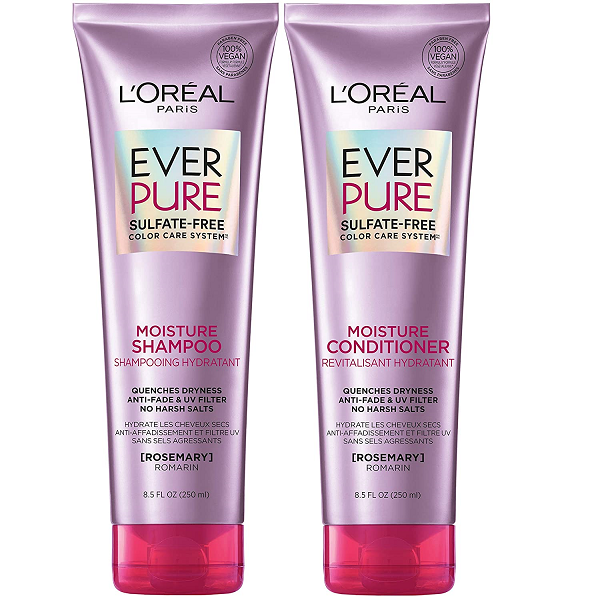 L-Oréal Paris EverPure Moisture Sulfate Free Shampoo and Conditioner for Hair