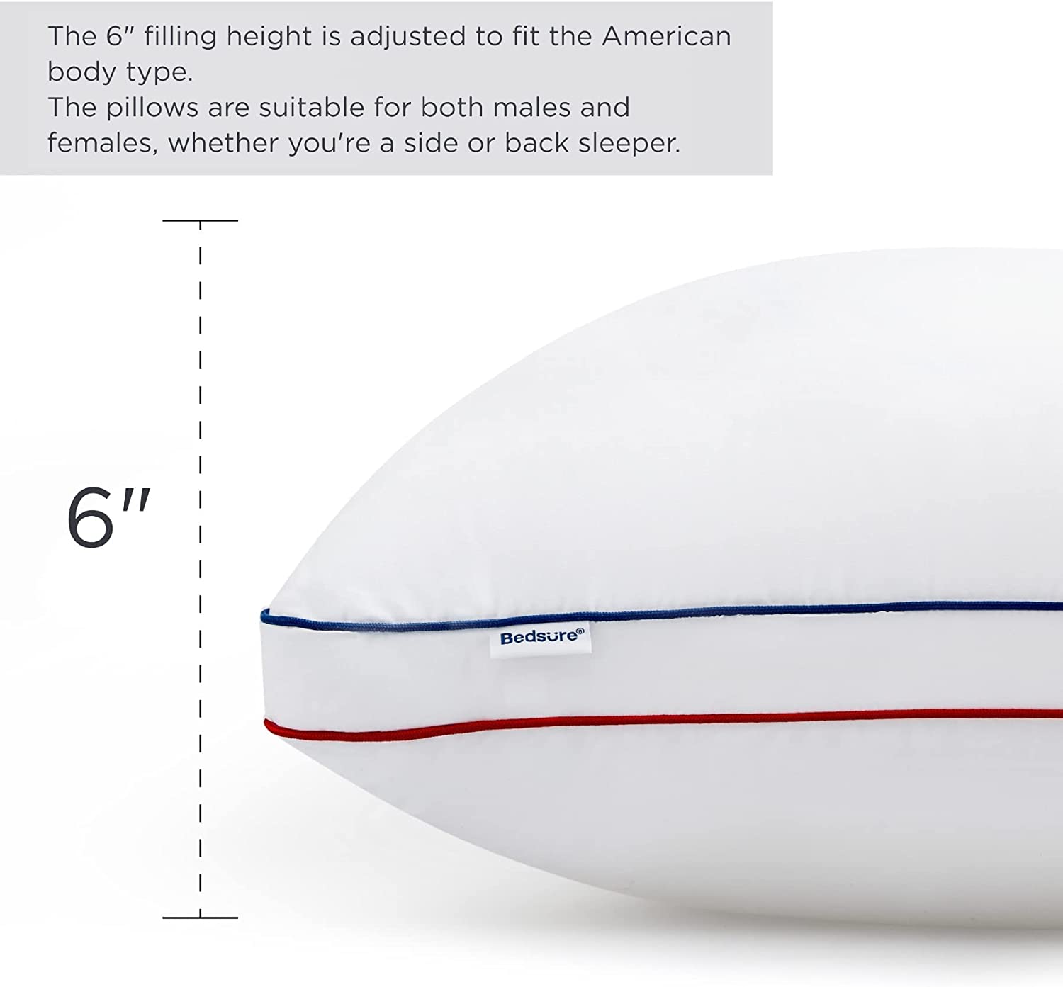 Bedsure Standard Pillows Set of 2 - Bed Pillows for Sleeping