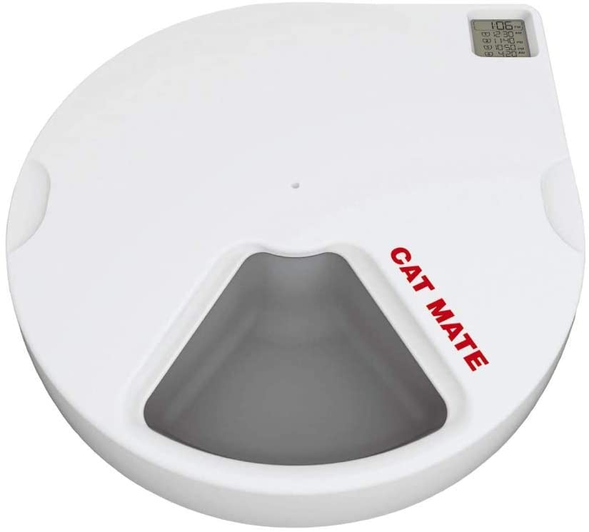 Cat Mate C500 Automatic Pet Feeder with Digital Timer for Cats and Small Dogs White. 13.4 x 11.4 x 2.8